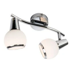 Nino Leuchten LORIS Deckenleuchte LED Chrom, 2-flammig