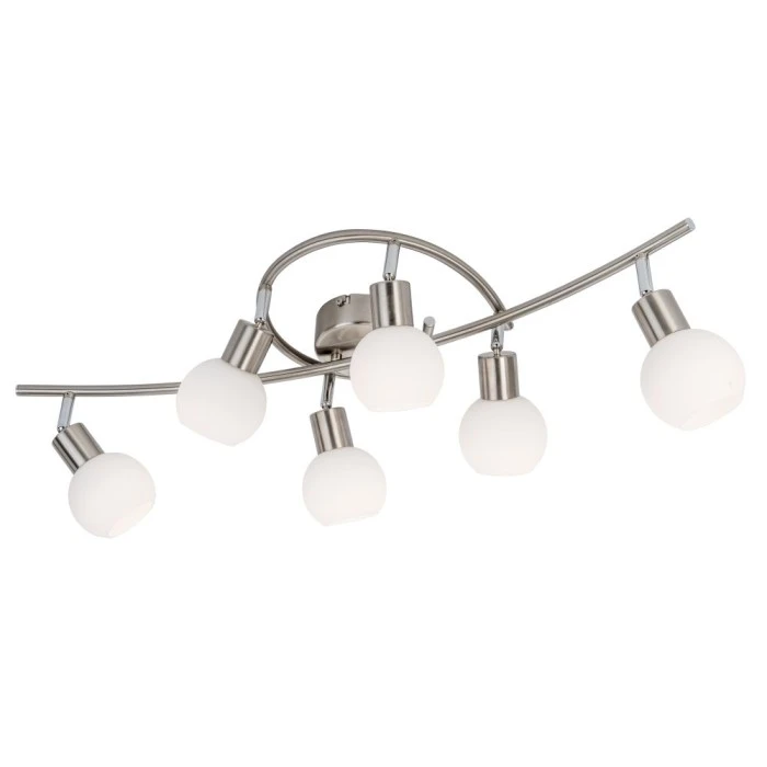Nino Leuchten LOXY Deckenleuchte LED Nickel-Matt, 6-flammig 1 Nino Leuchten LOXY Deckenleuchte LED Nickel-Matt, 6-flammig
