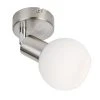 Nino Leuchten LOXY Deckenleuchte LED Nickel-Matt, 1-flammig