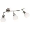 Nino Leuchten LOXY Deckenleuchte LED Nickel-Matt, 3-flammig