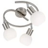 Nino Leuchten LOXY Deckenleuchte LED Nickel-Matt, 3-flammig