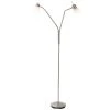 Nino Leuchten LOXY Stehleuchte LED Nickel-Matt, 2-flammig