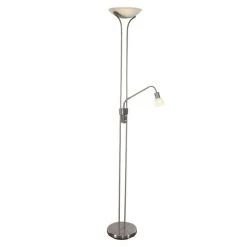 Nino Leuchten MARO Deckenfluter LED Nickel-Matt, 2-flammig