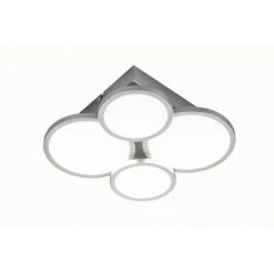 Nino Leuchten NEO Deckenleuchte LED Nickel-Matt, 4-flammig