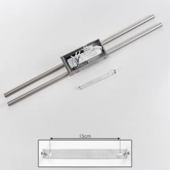 Hofstein Noppa Deckenleuchte LED Nickel-Matt, Chrom, 2-flammig, Fernbedienung, Farbwechsler -LED Leuchten Verkäufe 2022 noppa deckenleuchte h3580158 4