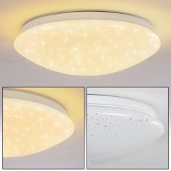 Hofstein Norton Star Deckenleuchte LED Wei&szlig;, 1-flammig