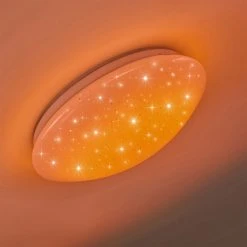 Hofstein Norton Star Deckenleuchte LED Weiß, 1-flammig, Fernbedienung, Farbwechsler -LED Leuchten Verkäufe 2022 norton star deckenleuchte h3266229 do4 11