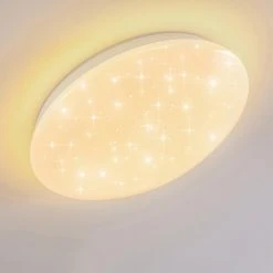 Hofstein Norton Star Deckenleuchte LED Weiß, 1-flammig, Fernbedienung, Farbwechsler -LED Leuchten Verkäufe 2022 norton star deckenleuchte h3266229 do4 12