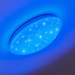 Hofstein Norton Star Deckenleuchte LED Weiß, 1-flammig, Fernbedienung, Farbwechsler -LED Leuchten Verkäufe 2022 norton star deckenleuchte h3266229 do4 13