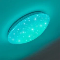 Hofstein Norton Star Deckenleuchte LED Weiß, 1-flammig, Fernbedienung, Farbwechsler -LED Leuchten Verkäufe 2022 norton star deckenleuchte h3266229 do4 16