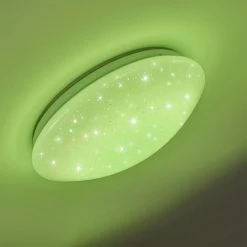 Hofstein Norton Star Deckenleuchte LED Weiß, 1-flammig, Fernbedienung, Farbwechsler -LED Leuchten Verkäufe 2022 norton star deckenleuchte h3266229 do4 18