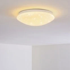 Hofstein Norton Star Deckenleuchte LED Weiß, 1-flammig, Fernbedienung, Farbwechsler -LED Leuchten Verkäufe 2022 norton star deckenleuchte h3266229 do4 20