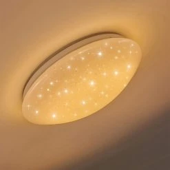 Hofstein Norton Star Deckenleuchte LED Weiß, 1-flammig, Fernbedienung, Farbwechsler -LED Leuchten Verkäufe 2022 norton star deckenleuchte h3266229 do4 25