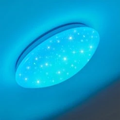 Hofstein Norton Star Deckenleuchte LED Weiß, 1-flammig, Fernbedienung, Farbwechsler -LED Leuchten Verkäufe 2022 norton star deckenleuchte h3266229 do4 28