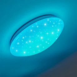 Hofstein Norton Star Deckenleuchte LED Weiß, 1-flammig, Fernbedienung, Farbwechsler -LED Leuchten Verkäufe 2022 norton star deckenleuchte h3266229 do4 4