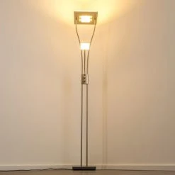 Hofstein Notigi Deckenfluter LED Nickel-Matt, 2-flammig, Fernbedienung, Farbwechsler -LED Leuchten Verkäufe 2022 notigi deckenfluter h000632 10