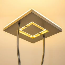 Hofstein Notigi Deckenfluter LED Nickel-Matt, 2-flammig, Fernbedienung, Farbwechsler -LED Leuchten Verkäufe 2022 notigi deckenfluter h000632 13