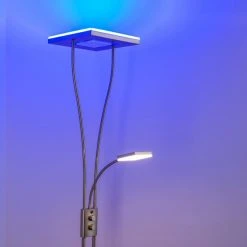 Hofstein Notigi Deckenfluter LED Nickel-Matt, 2-flammig, Fernbedienung, Farbwechsler -LED Leuchten Verkäufe 2022 notigi deckenfluter h000632 14