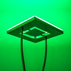 Hofstein Notigi Deckenfluter LED Nickel-Matt, 2-flammig, Fernbedienung, Farbwechsler -LED Leuchten Verkäufe 2022 notigi deckenfluter h000632 20