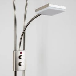 Hofstein Notigi Deckenfluter LED Nickel-Matt, 2-flammig, Fernbedienung, Farbwechsler -LED Leuchten Verkäufe 2022 notigi deckenfluter h000632 29