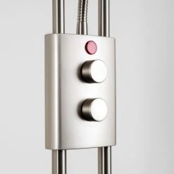 Hofstein Notigi Deckenfluter LED Nickel-Matt, 2-flammig, Fernbedienung, Farbwechsler -LED Leuchten Verkäufe 2022 notigi deckenfluter h000632 30