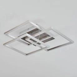 Hofstein Oberegg Deckenleuchte LED Nickel-Matt, Chrom, 1-flammig, Fernbedienung -LED Leuchten Verkäufe 2022 oberegg deckenleuchte h3562307 7