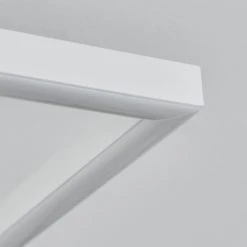 Hofstein Oberegg Deckenleuchte LED Chrom, Wei&szlig;, 1-flammig, Fernbedienung -LED Leuchten Verkäufe 2022 oberegg deckenleuchte h3562314 2