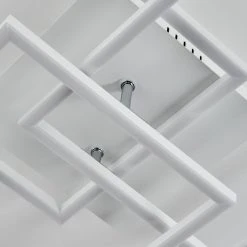 Hofstein Oberegg Deckenleuchte LED Chrom, Wei&szlig;, 1-flammig, Fernbedienung -LED Leuchten Verkäufe 2022 oberegg deckenleuchte h3562314 5