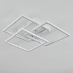 Hofstein Oberegg Deckenleuchte LED Chrom, Wei&szlig;, 1-flammig, Fernbedienung -LED Leuchten Verkäufe 2022 oberegg deckenleuchte h3562314 7