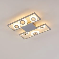 Hofstein Obip Deckenleuchte LED Chrom, 1-flammig -LED Leuchten Verkäufe 2022 obip deckenleuchte h3302460 do1 9