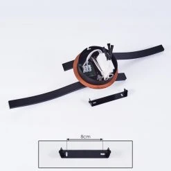 Hofstein Odda Deckenleuchte LED Schwarz, Holzoptik, 2-flammig -LED Leuchten Verkäufe 2022 odda deckenleuchte h3436950 4