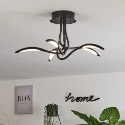 Hofstein Oetling Deckenleuchte LED Schwarz, 1-flammig -LED Leuchten Verkäufe 2022 oetling deckenleuchte h3560198 9