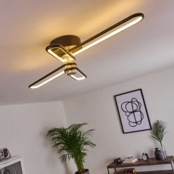 Hofstein Olul Deckenleuchte LED Schwarz, Wei&szlig;, 2-flammig -LED Leuchten Verkäufe 2022 olul deckenleuchte h3419854 6