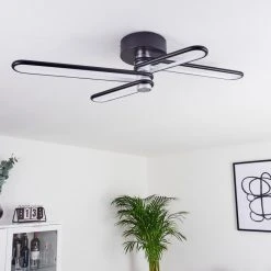 Hofstein Olul Deckenleuchte LED Schwarz, Wei&szlig;, 2-flammig -LED Leuchten Verkäufe 2022 olul deckenleuchte h3419854 9