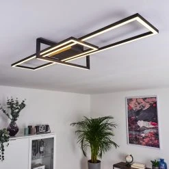 Hofstein Omega Deckenleuchte LED Schwarz, 1-flammig -LED Leuchten Verkäufe 2022 omega deckenleuchte h3418451 10