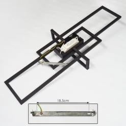 Hofstein Omega Deckenleuchte LED Schwarz, 1-flammig -LED Leuchten Verkäufe 2022 omega deckenleuchte h3418451 4