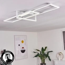 Hofstein Omega Deckenleuchte LED Wei&szlig;, 1-flammig