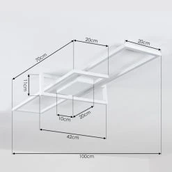Hofstein Omega Deckenleuchte LED Wei&szlig;, 1-flammig -LED Leuchten Verkäufe 2022 omega deckenleuchte h3426524 3