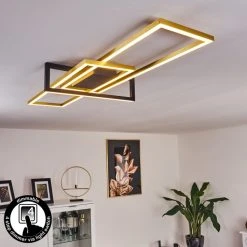 Hofstein Omega Deckenleuchte LED Schwarz, 1-flammig