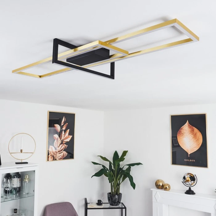 Hofstein Omega Deckenleuchte LED Schwarz, 1-flammig 12 Hofstein Omega Deckenleuchte LED Schwarz, 1-flammig – Bild 12