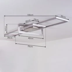 Hofstein Omega Deckenleuchte LED Nickel-Matt, 1-flammig -LED Leuchten Verkäufe 2022 omega deckenleuchte h3436516 3