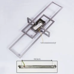 Hofstein Omega Deckenleuchte LED Nickel-Matt, 1-flammig -LED Leuchten Verkäufe 2022 omega deckenleuchte h3436516 4