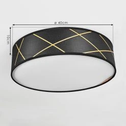 Hofstein Opatija Deckenleuchte LED Schwarz, Wei&szlig;, Gold, 1-flammig -LED Leuchten Verkäufe 2022 opatija deckenleuchte h3434055 3