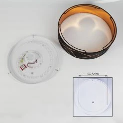 Hofstein Opatija Deckenleuchte LED Schwarz, Wei&szlig;, Gold, 1-flammig -LED Leuchten Verkäufe 2022 opatija deckenleuchte h3434055 4