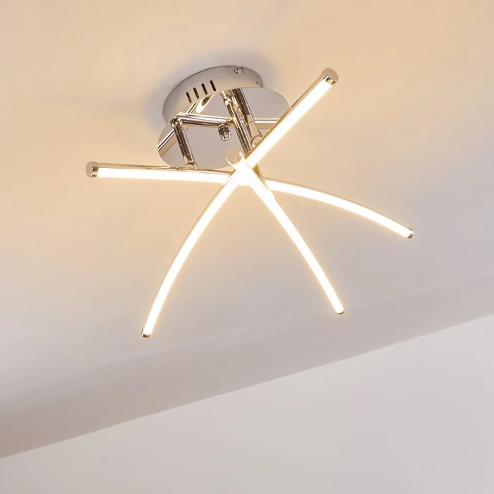 Hofstein Orillia Deckenleuchte LED Chrom, 1-flammig 13 Hofstein Orillia Deckenleuchte LED Chrom, 1-flammig – Bild 13