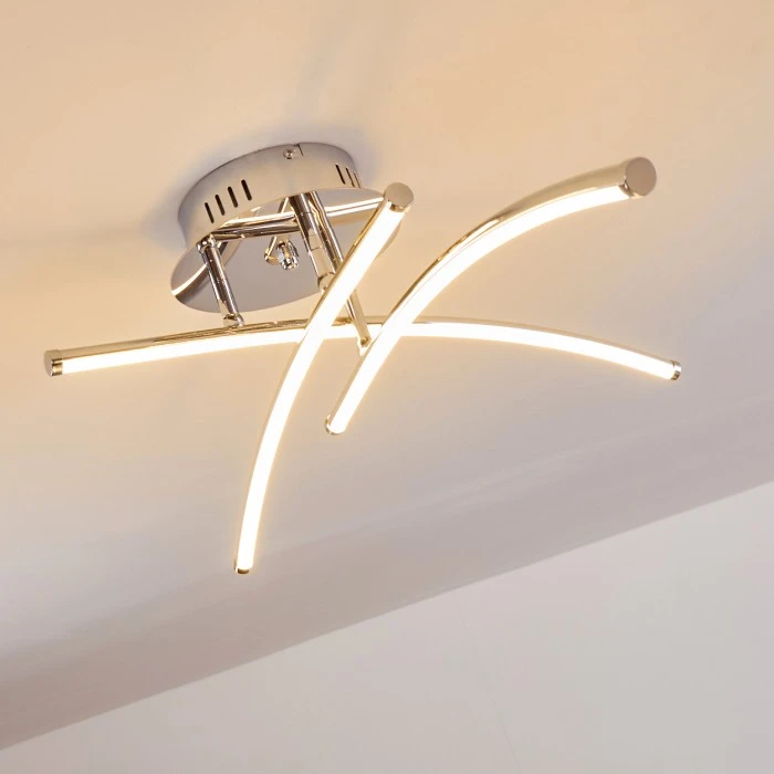 Hofstein Orillia Deckenleuchte LED Chrom, 1-flammig 17 Hofstein Orillia Deckenleuchte LED Chrom, 1-flammig – Bild 17