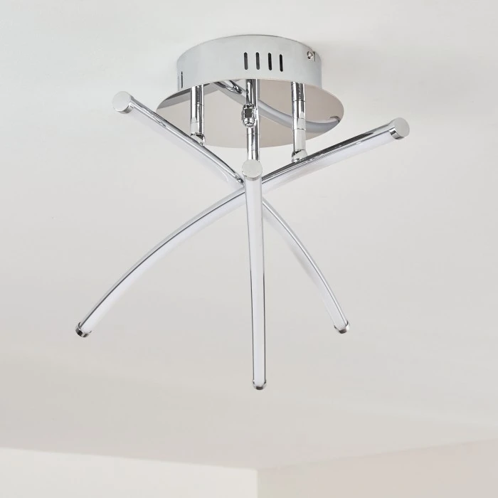 Hofstein Orillia Deckenleuchte LED Chrom, 1-flammig 18 Hofstein Orillia Deckenleuchte LED Chrom, 1-flammig – Bild 18