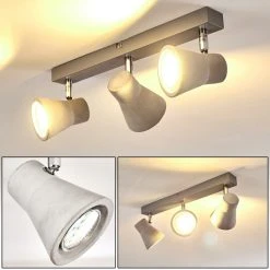 Hofstein Osco Deckenleuchte LED Grau, 3-flammig