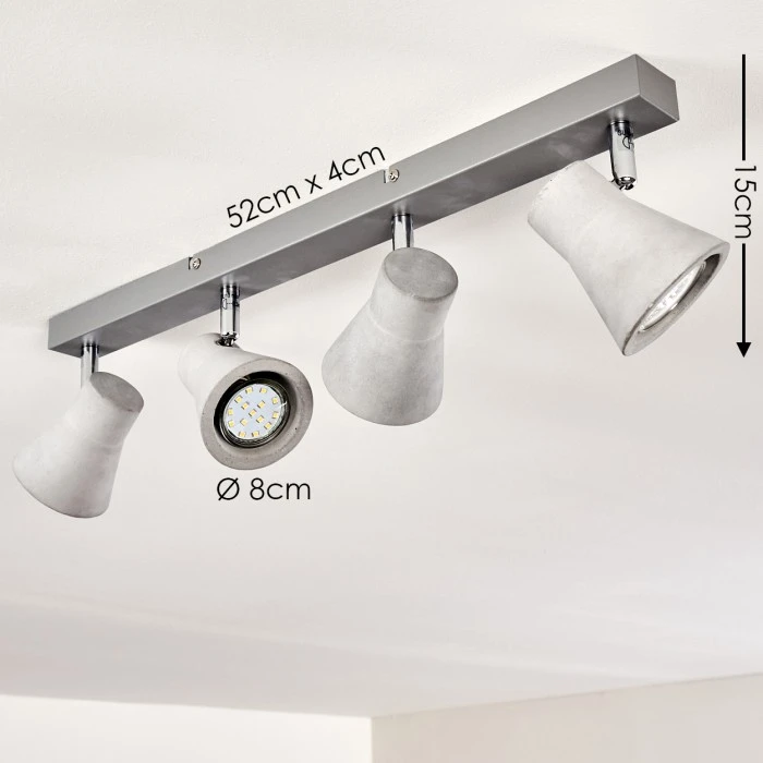 Hofstein Osco Deckenleuchte LED Weiß, 4-flammig 2 Hofstein Osco Deckenleuchte LED Weiß, 4-flammig – Bild 2