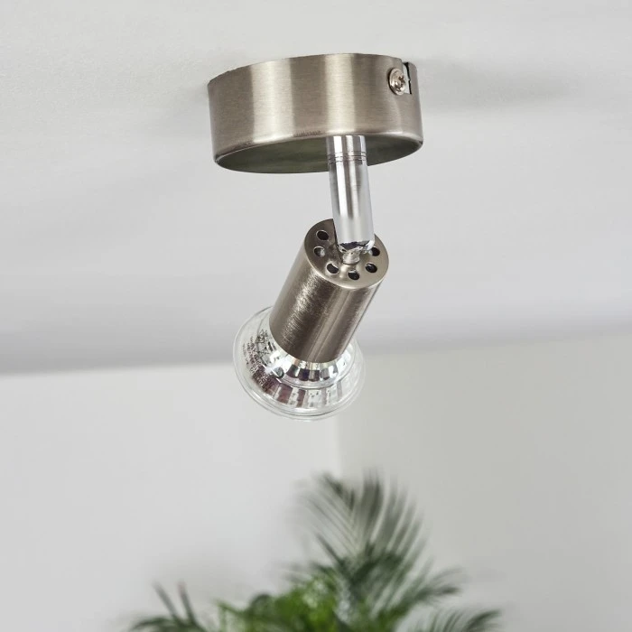 Hofstein Oula Deckenleuchte LED Nickel-Matt, 1-flammig 2 Hofstein Oula Deckenleuchte LED Nickel-Matt, 1-flammig – Bild 2